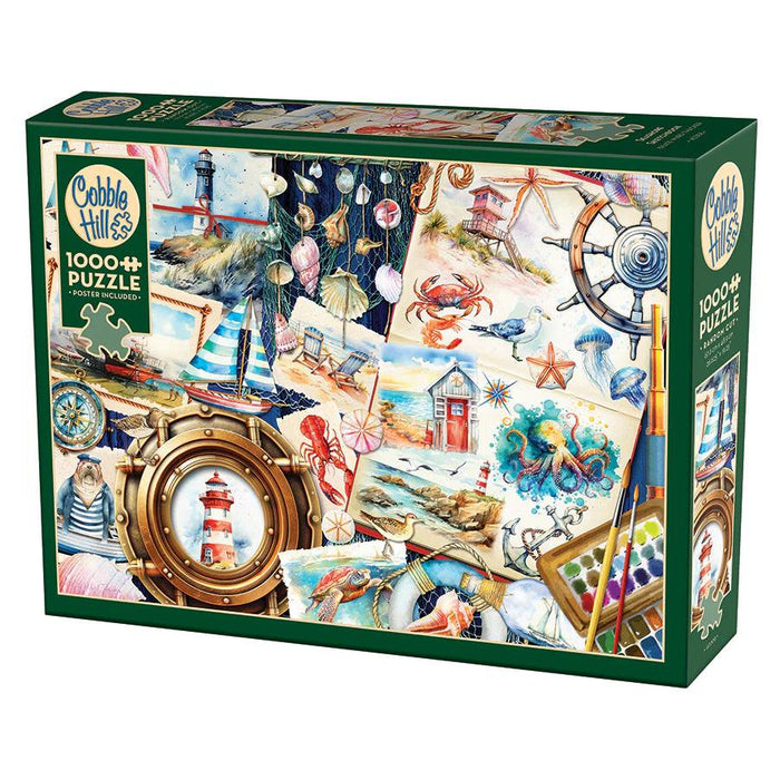1000pc Seashore Sketchbook Puzzle