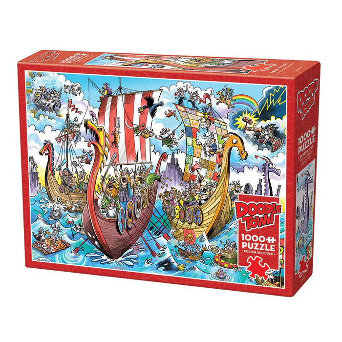 1000pc Doodletown: Viking Voyage Puzzle