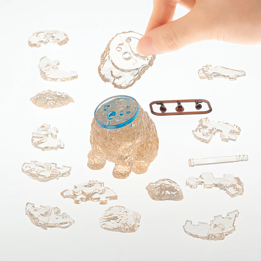 3D Apricot Toy Poodle Crystal Puzzle