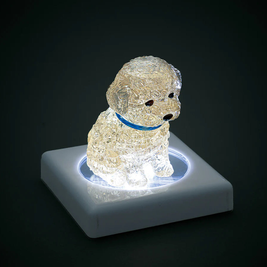 3D Apricot Toy Poodle Crystal Puzzle