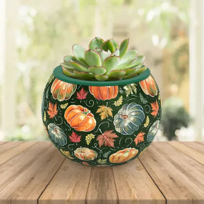3D Flowerpot Hello Pumpkin Season