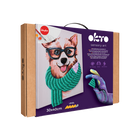 image1_3D Modeling+Painting Kit 30x40cm - Fashion Corgi