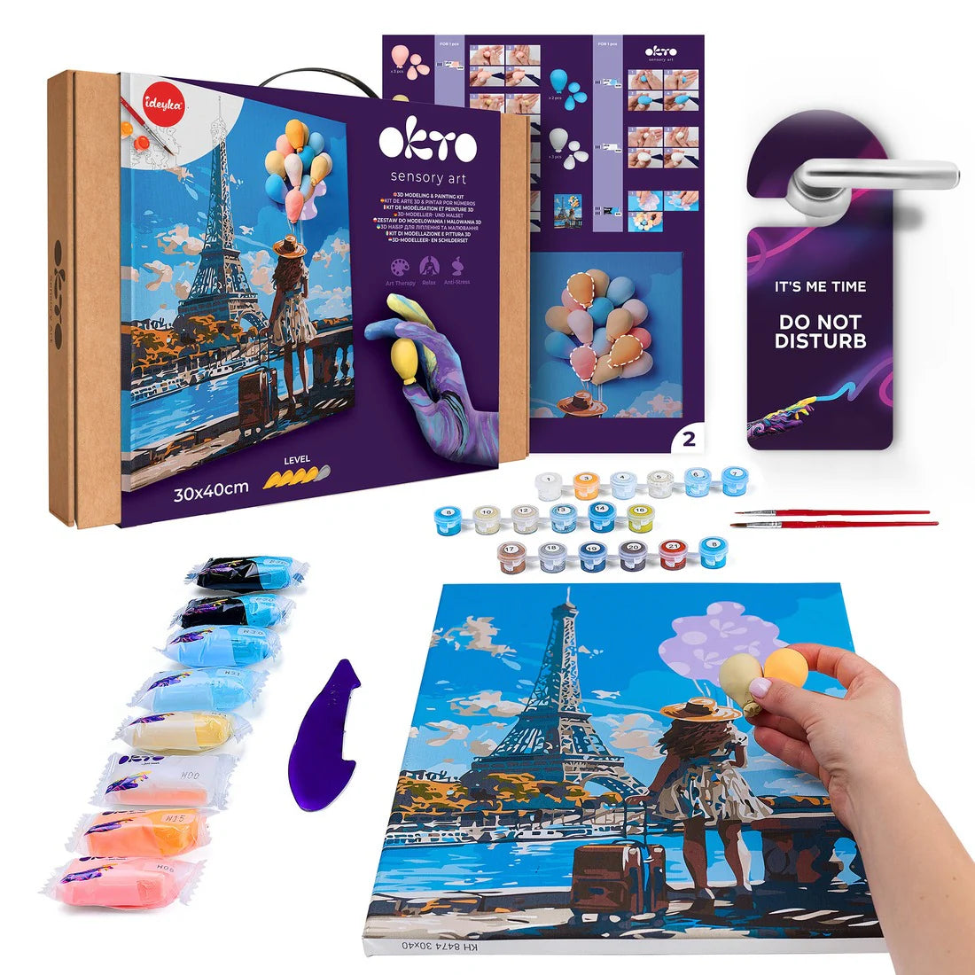 image2_3D Modeling+Painting Kit 30x40cm - Greetings from Paris