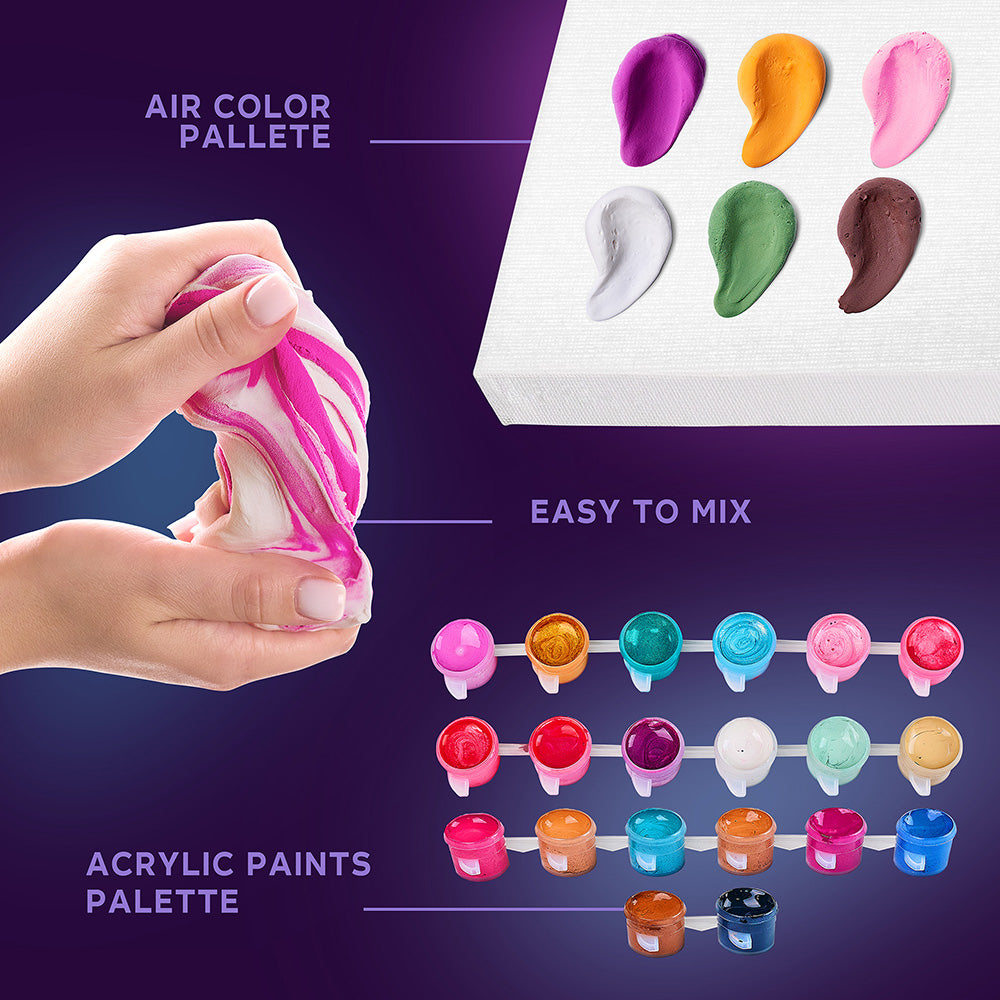 image4_3D Modeling+Painting Kit 30x40cm - Hummingbirds in Love