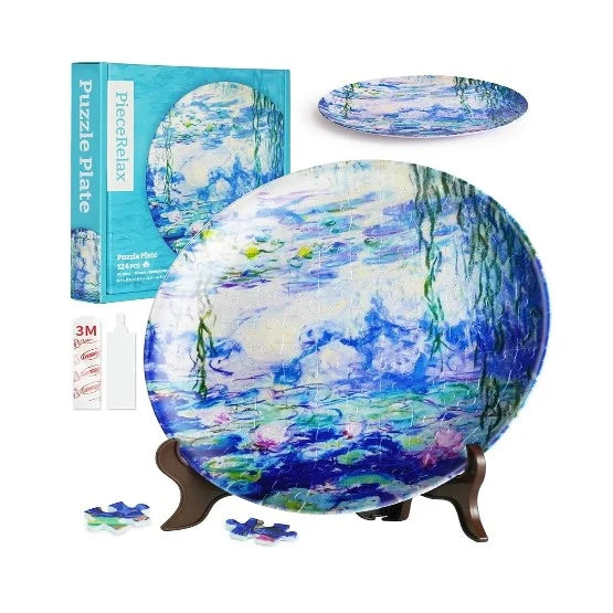 3D Plate Monet Nympheas Puzzle