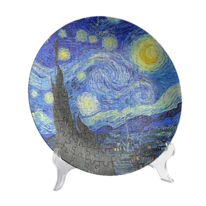 3D Plate Van Gogh Starry Night Puzzle