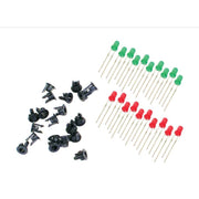 3mm 5Volt 10 Green 10 Red Leds