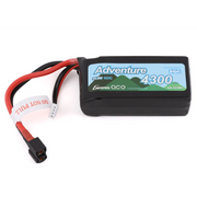 3S Adventure 4300mAh 11.4V 60C Soft Case HV LiPo Battery (1TO3/Deans/XT60)