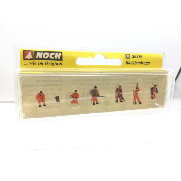 N Railway Construction Group (6 Figures Equipped with Tools)