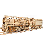 443pc 460Steam Locomotive with Tender and Track