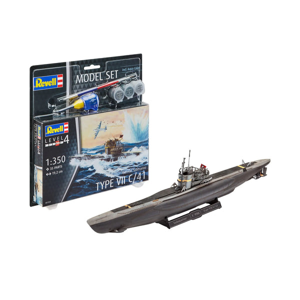 1/350 German Submarine Type VII C/41 Model Set