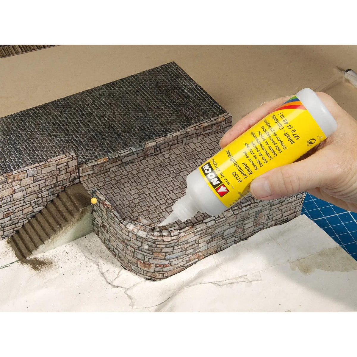 N 3D Cardboard Sheet Timber Wall 25×12.5cm