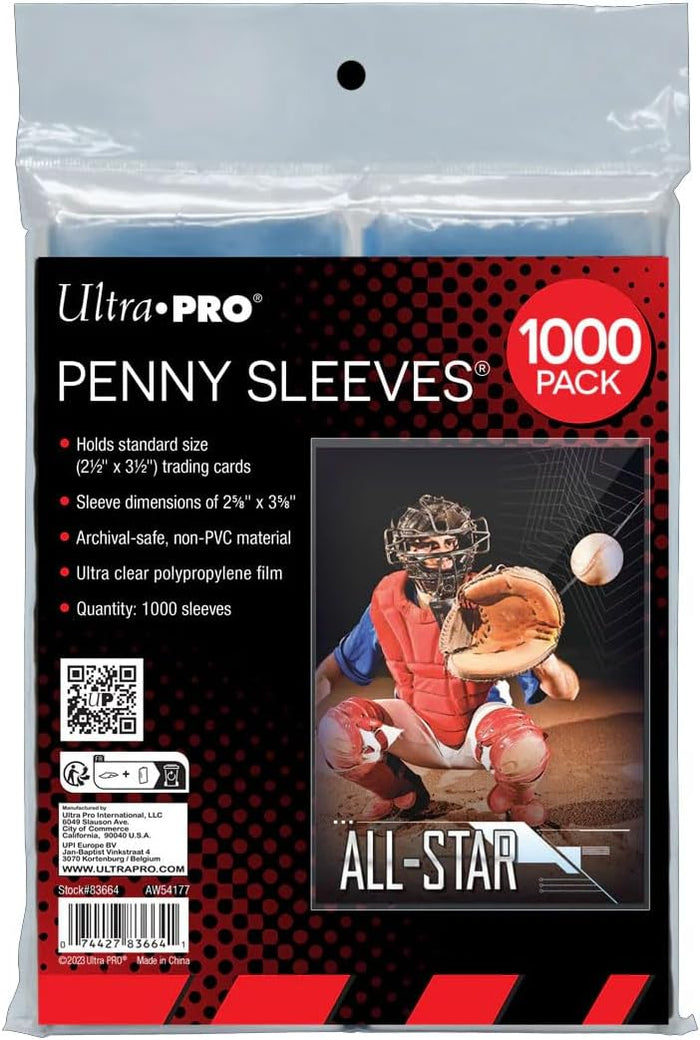 Clear Sleeves for Standard Size Trading Cards - 2.5" x 3.5" - 500pc