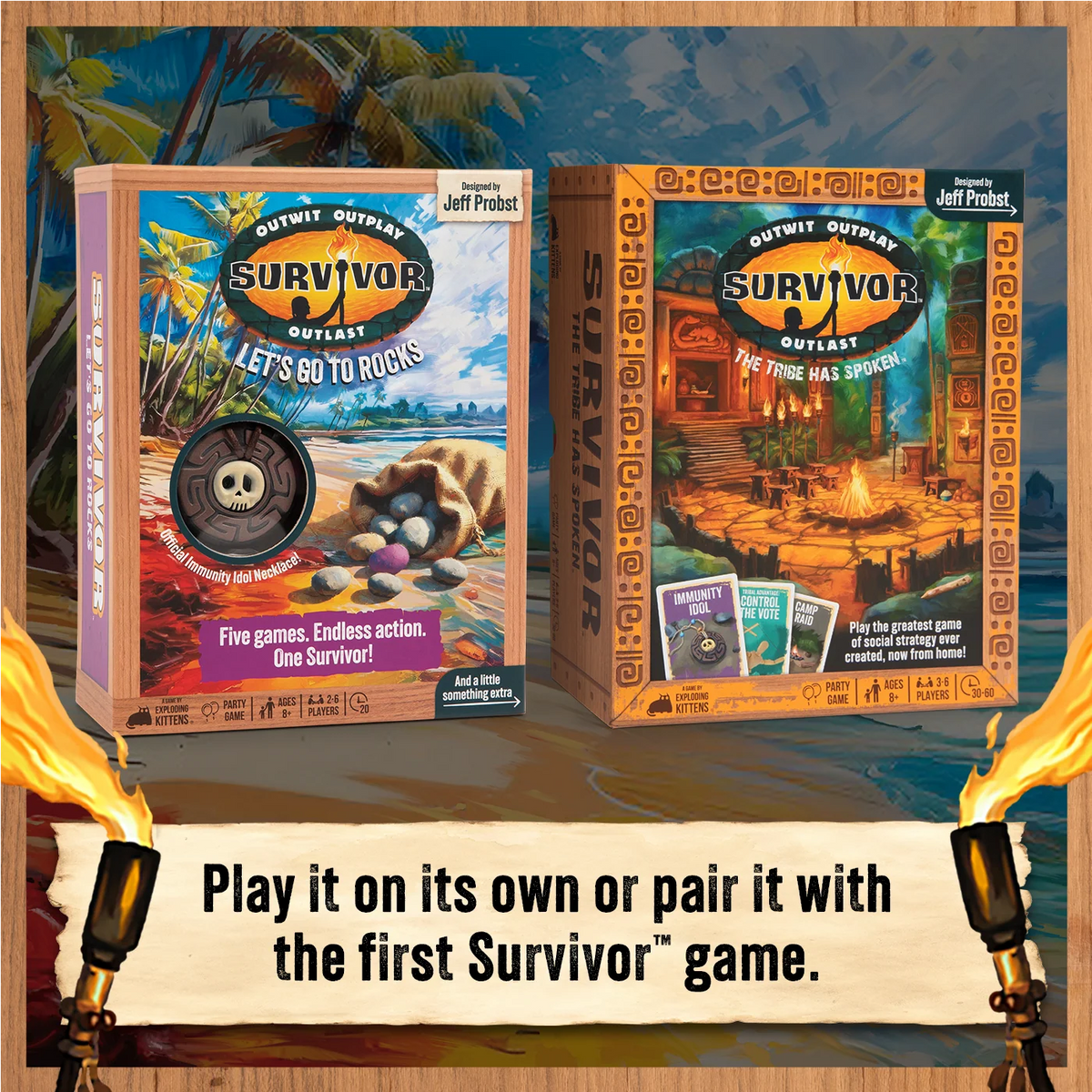 Survivor - Let's Go To Rocks The Card Game