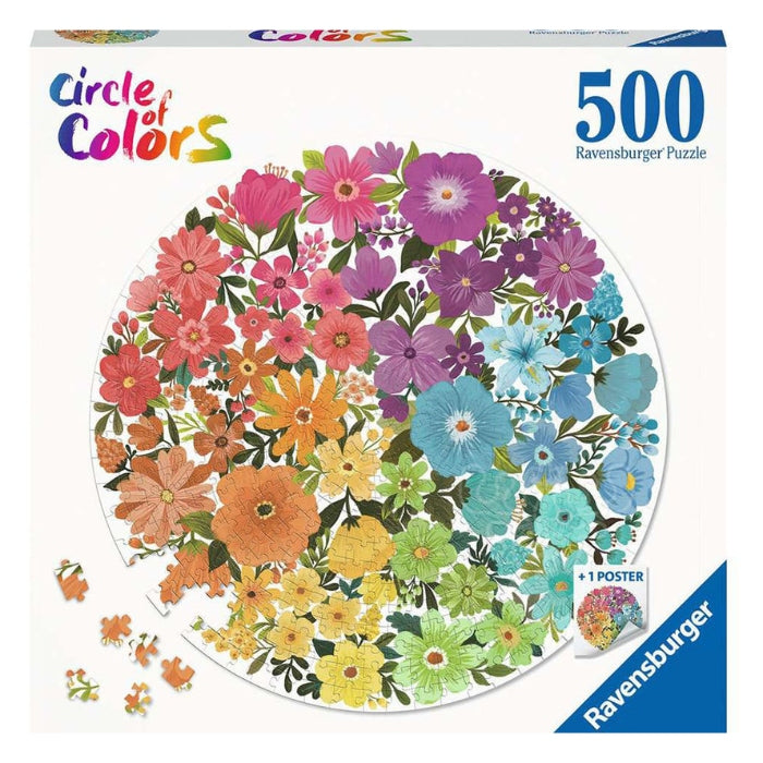 500pc Circle of Colors - Flowers Puzzle