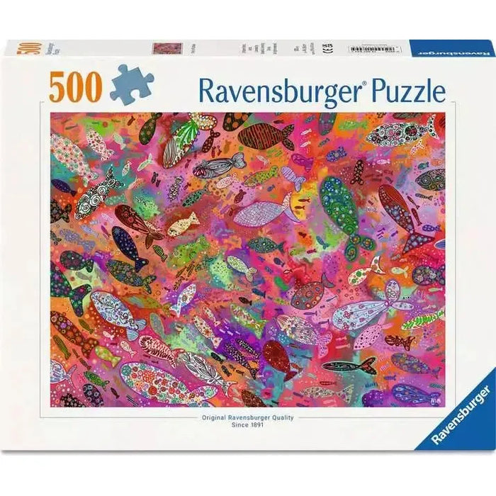500pc Fish in Fuchsia Puzzle
