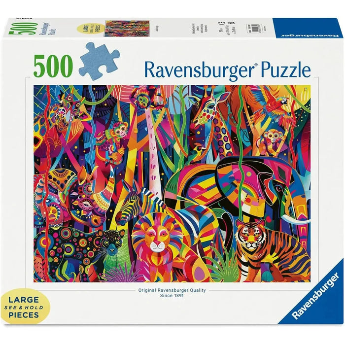 500pc Jeweled Jungle Puzzle