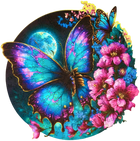 500pc Wooden Jigsaw Butterfly