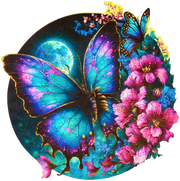 500pc Wooden Jigsaw Butterfly