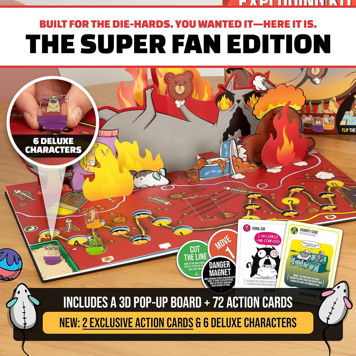 Exploding Kittens The Board Game Super Fan Edition