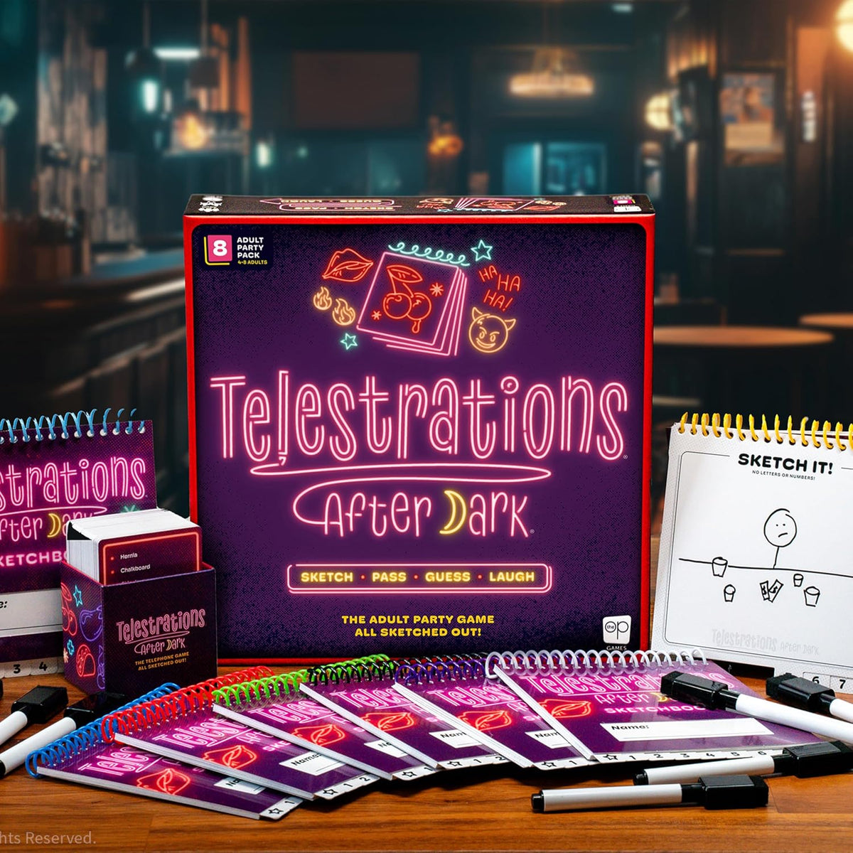 Telestrations After Dark (17+ Year) 8 Player New Edition