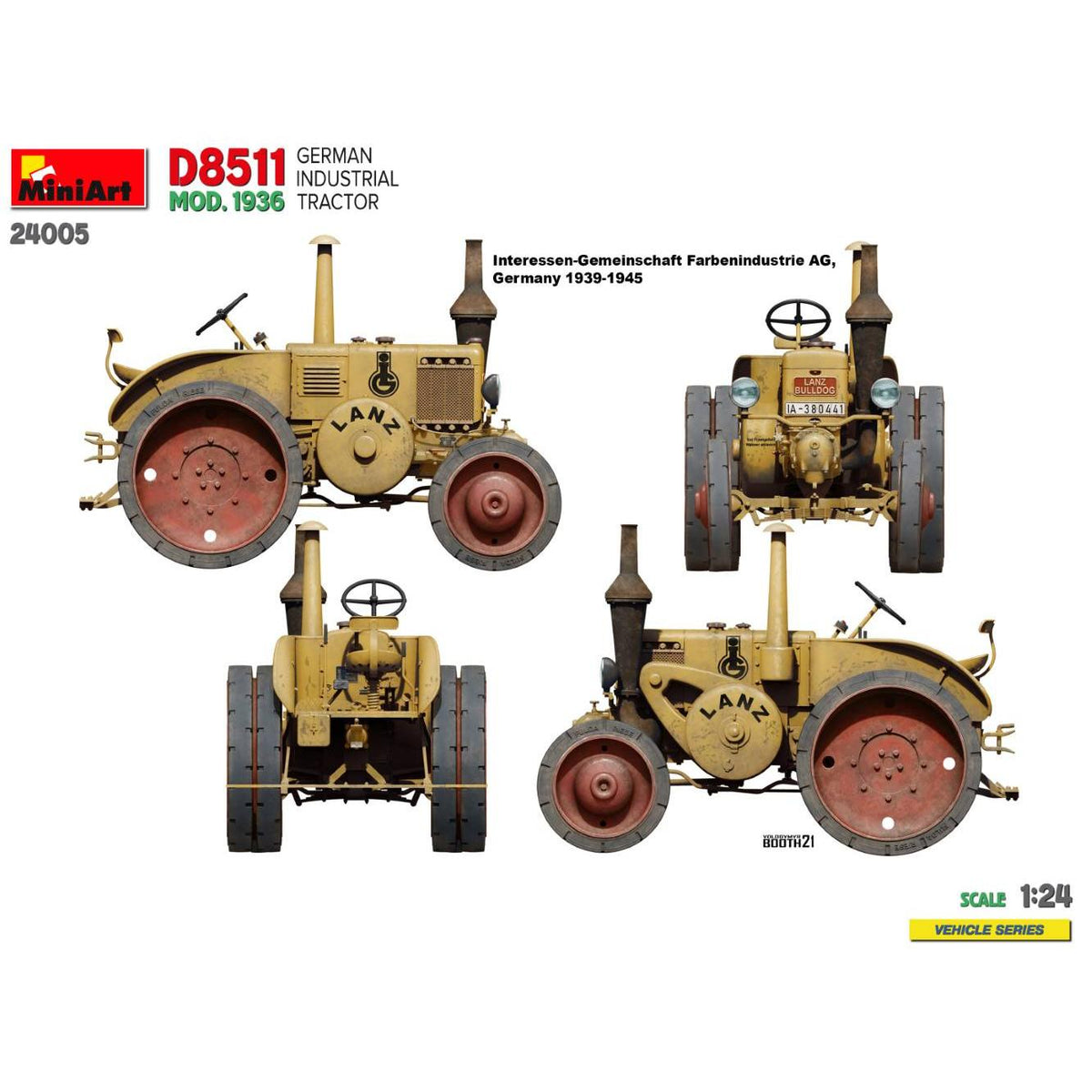 1/24 German Industrial Tractor D8511 Mod. 1936