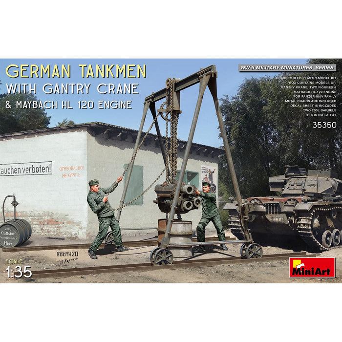 1/35 German Tankmen with Gantry Crane & Maybach HL120 Engine