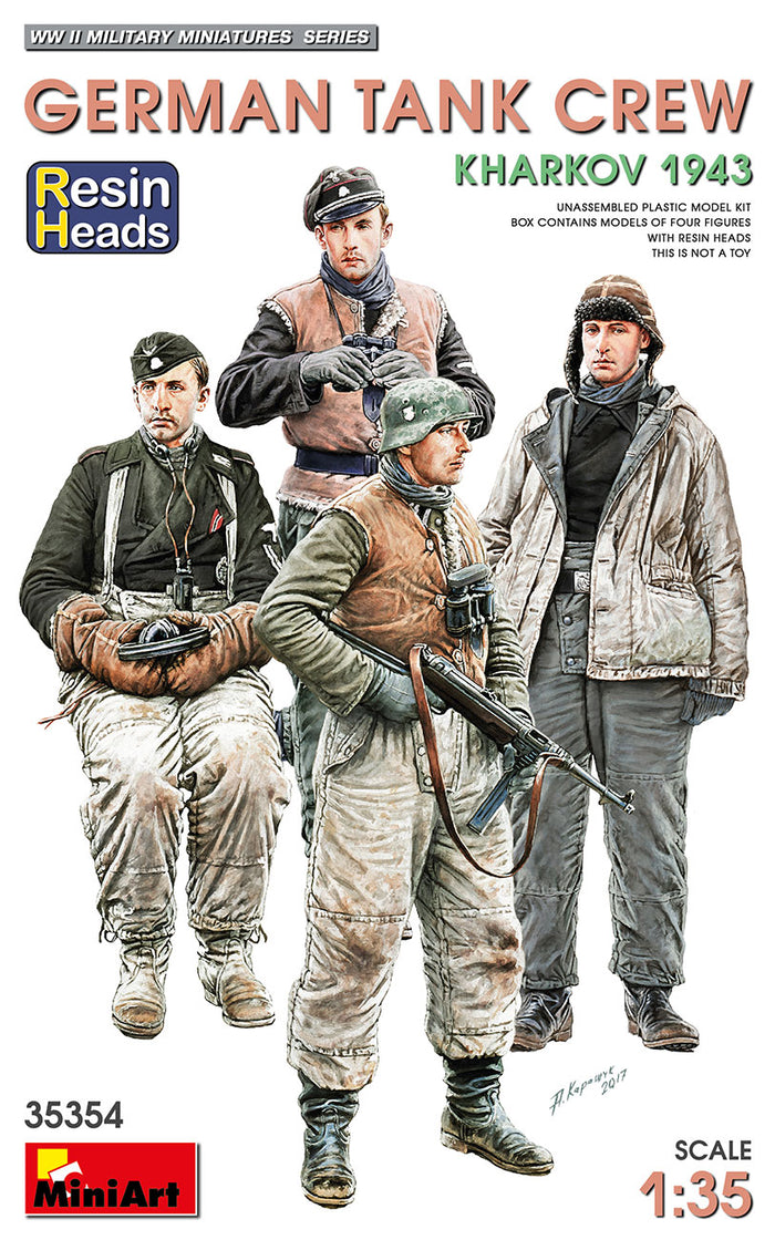 1/35 German Tank Crew Kharkov 1943 Resin Heads