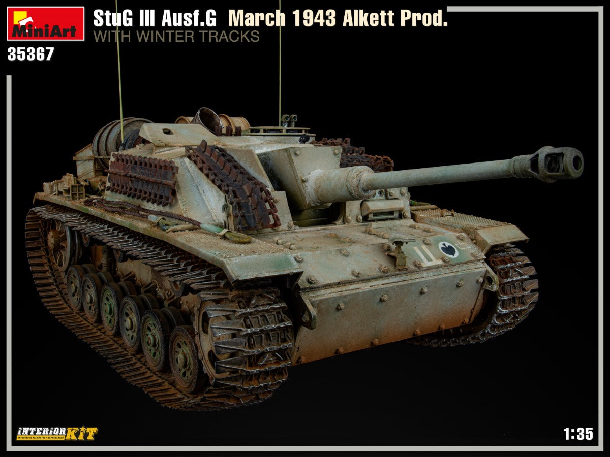 1/35 StuG III Ausf.G March 1943 Alkett Production with Winter Tracks Interior Kit