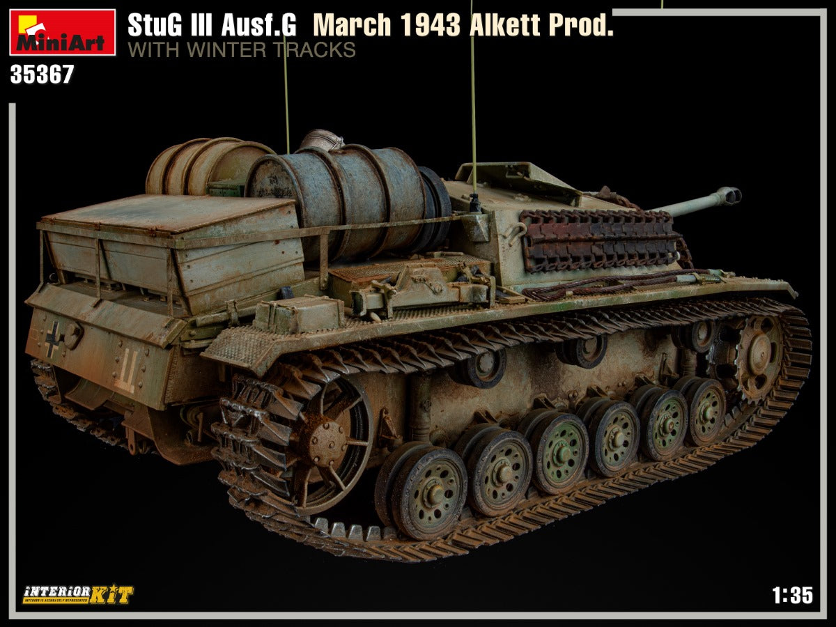 1/35 StuG III Ausf.G March 1943 Alkett Production with Winter Tracks Interior Kit