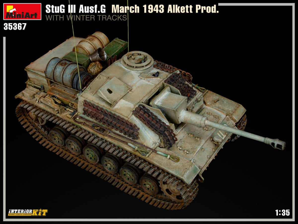 1/35 StuG III Ausf.G March 1943 Alkett Production with Winter Tracks Interior Kit