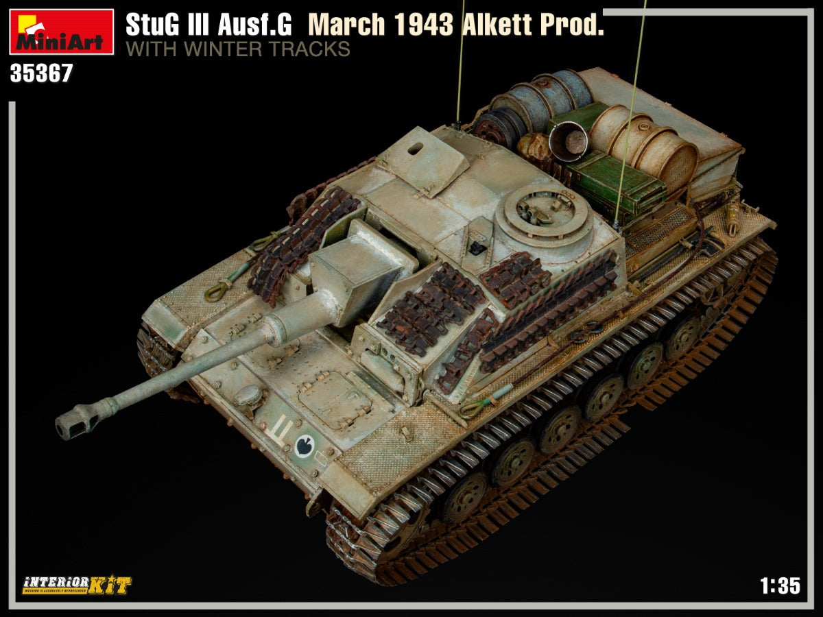 1/35 StuG III Ausf.G March 1943 Alkett Production with Winter Tracks Interior Kit