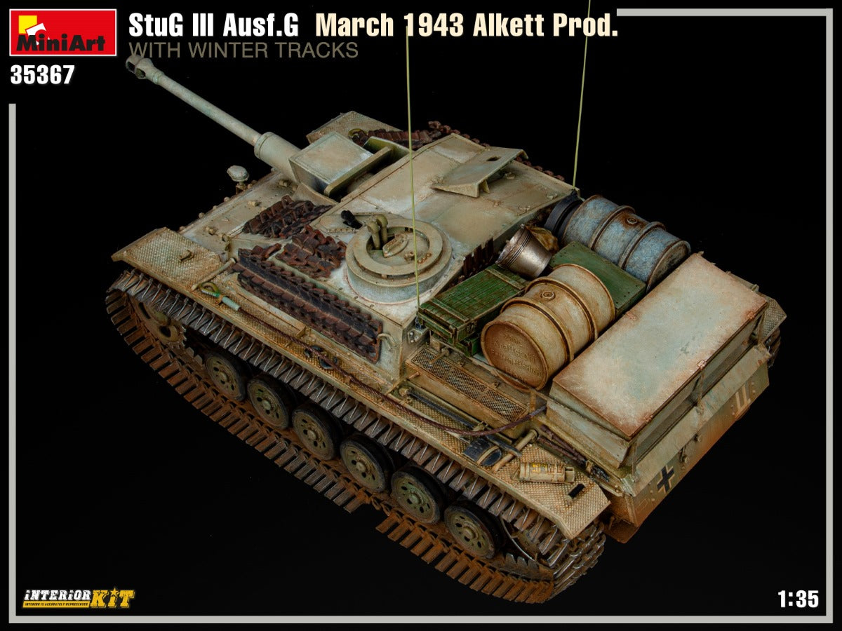 1/35 StuG III Ausf.G March 1943 Alkett Production with Winter Tracks Interior Kit