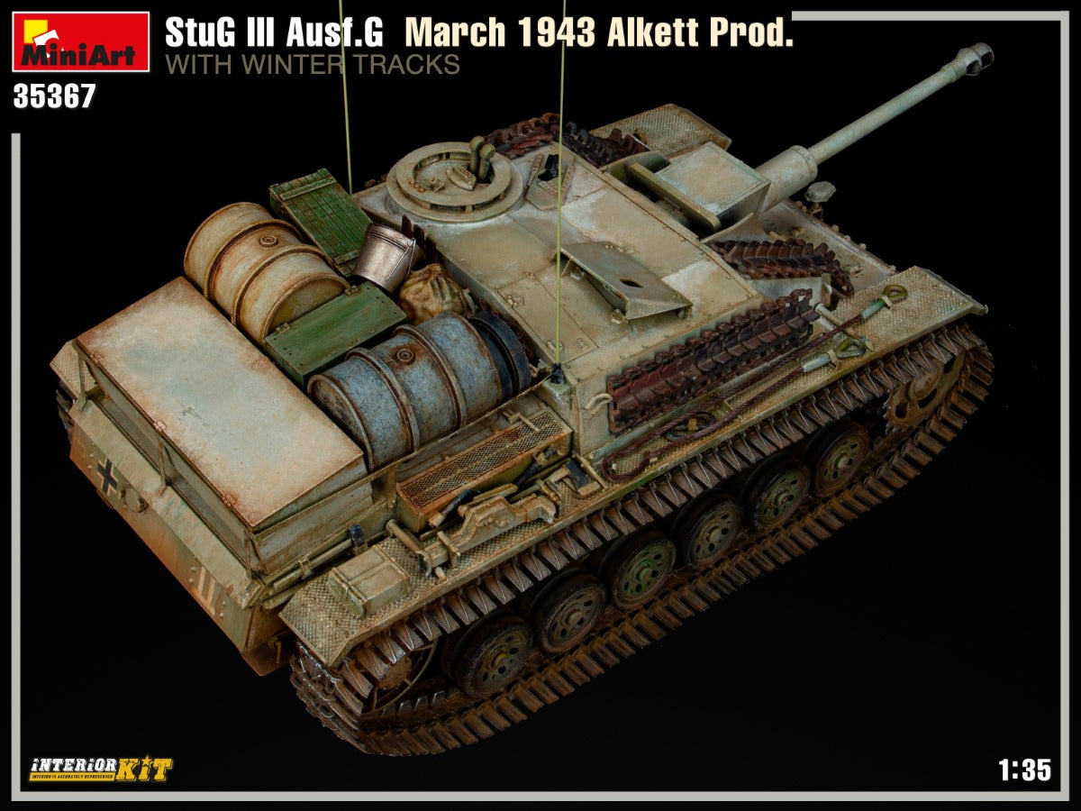 1/35 StuG III Ausf.G March 1943 Alkett Production with Winter Tracks Interior Kit