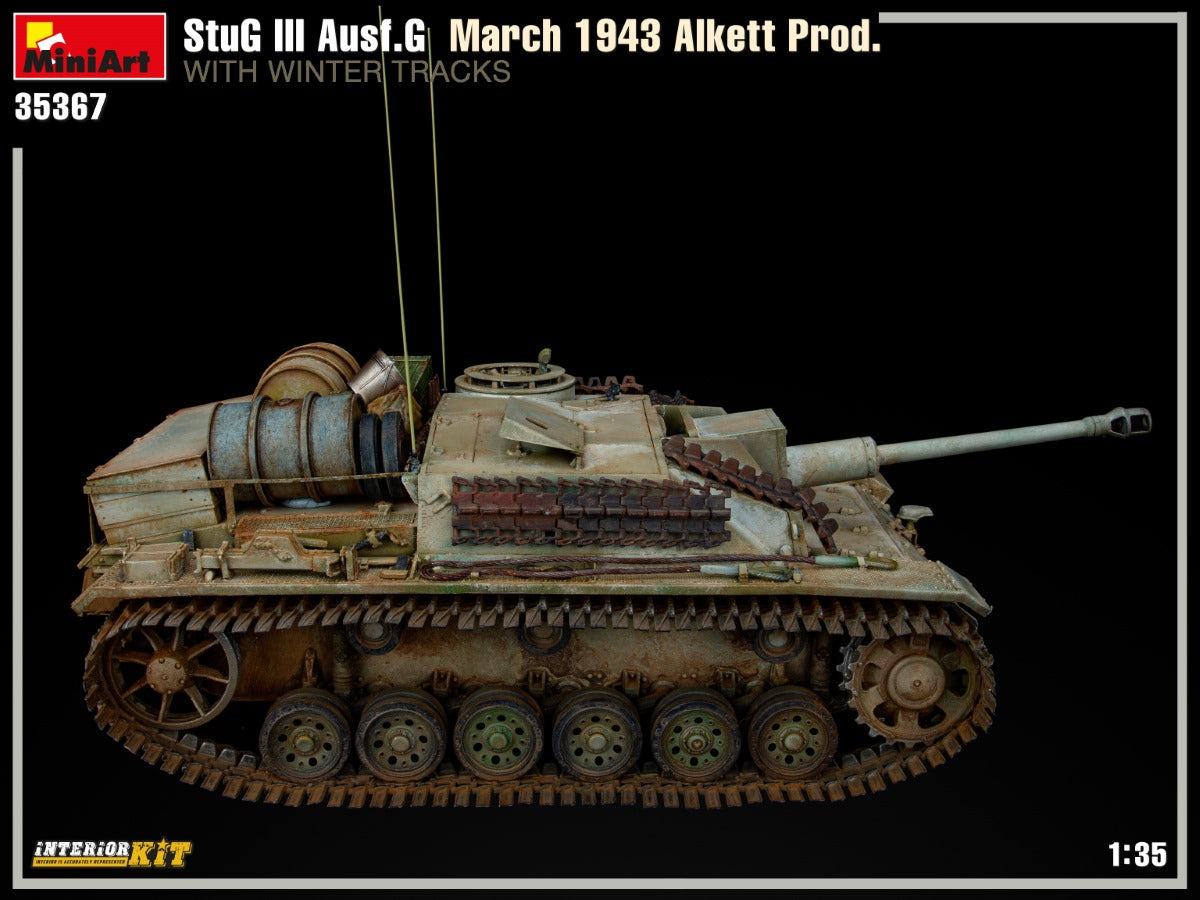 1/35 StuG III Ausf.G March 1943 Alkett Production with Winter Tracks Interior Kit
