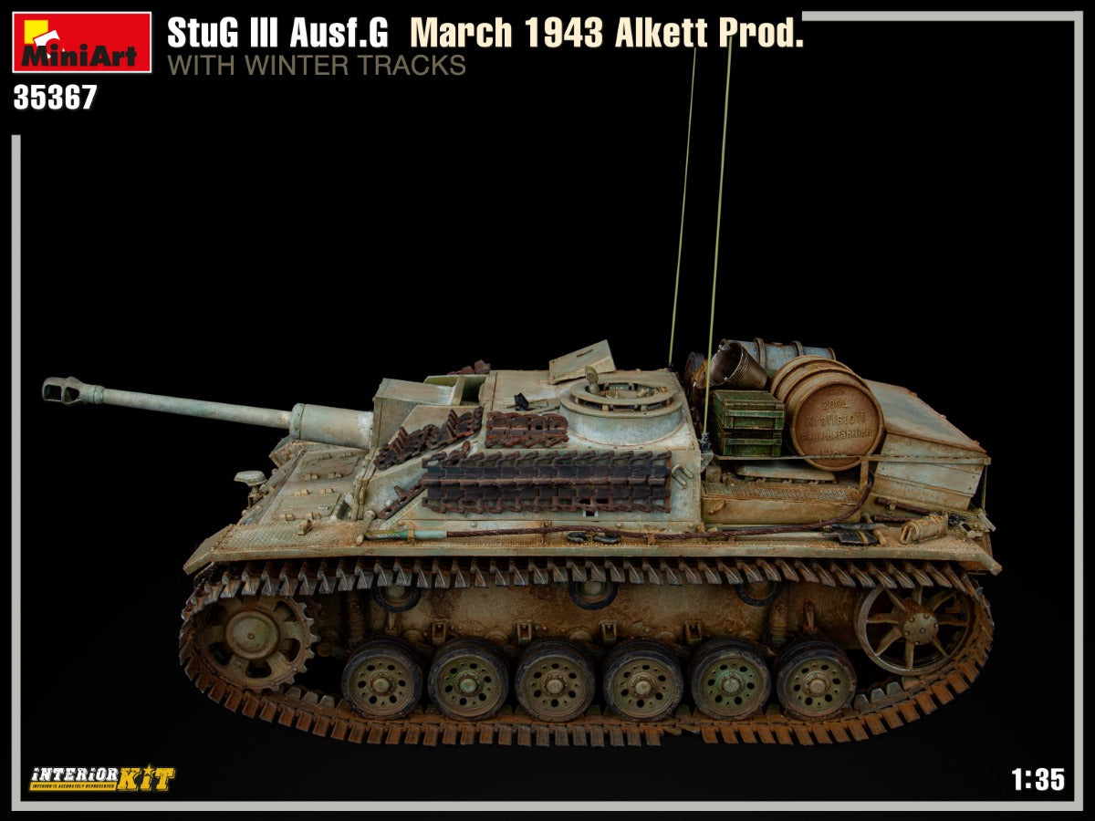 1/35 StuG III Ausf.G March 1943 Alkett Production with Winter Tracks Interior Kit