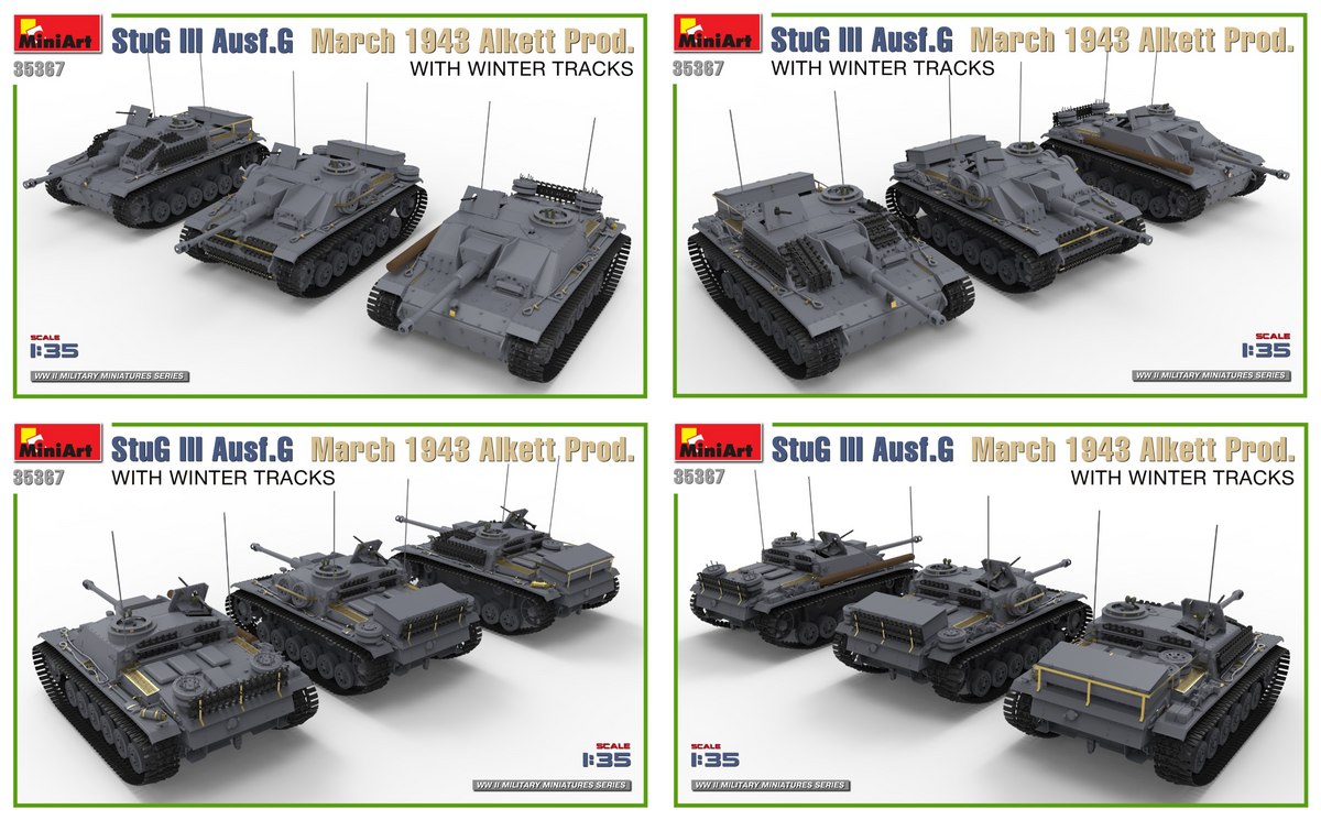1/35 StuG III Ausf.G March 1943 Alkett Production with Winter Tracks Interior Kit