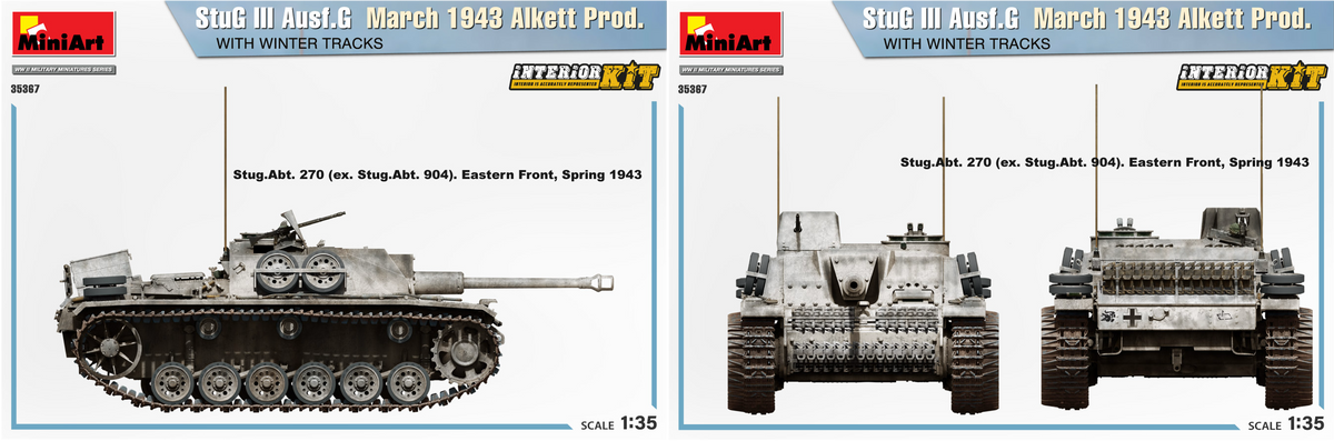 1/35 StuG III Ausf.G March 1943 Alkett Production with Winter Tracks Interior Kit
