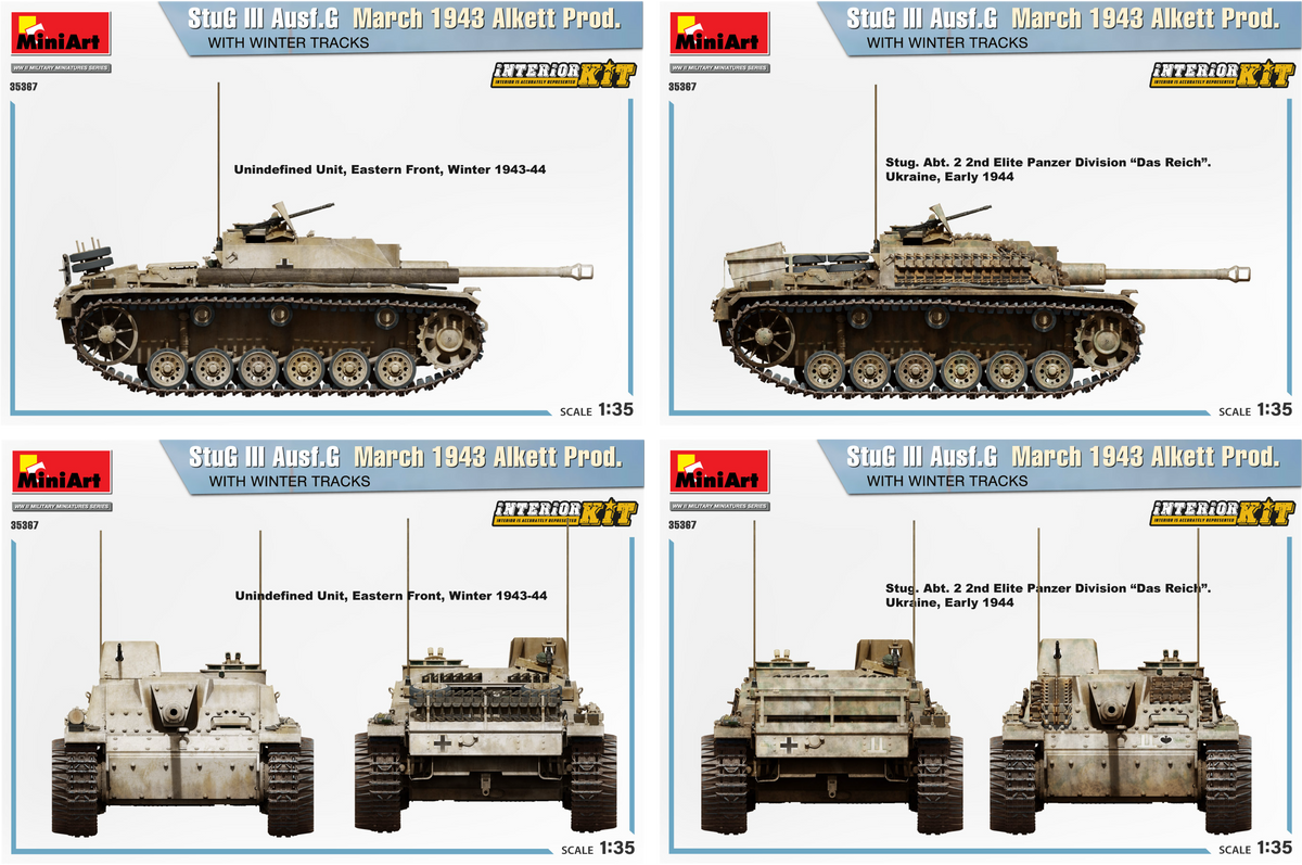 1/35 StuG III Ausf.G March 1943 Alkett Production with Winter Tracks Interior Kit