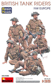 1/35 British Tank Riders NW Europe Resin Heads