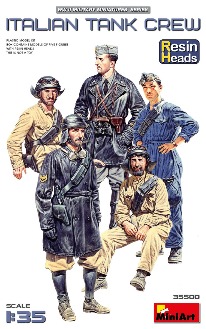 1/35 Italian Tank Crew Resin Heads