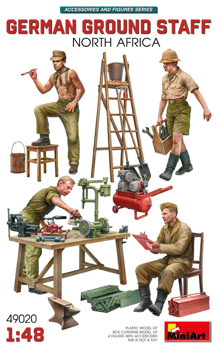 1/48 German Ground Staff with Accessories North Africa