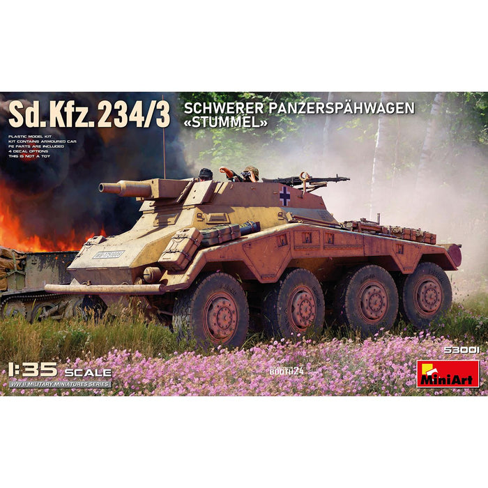 1/35 Sd.Kfz.234/3 Schwerer Panzerspahwagen Stummel