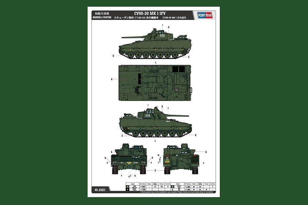 1/35 Swedish CV9030 IFV Model Kit