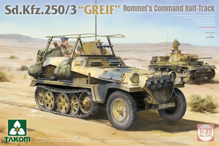 1/35 Sd.Kfz.250/3 Greif Rommel's Command Half-Track Model Kit