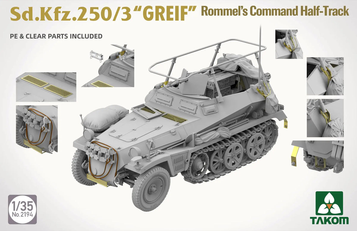 1/35 Sd.Kfz.250/3 Greif Rommel's Command Half-Track Model Kit