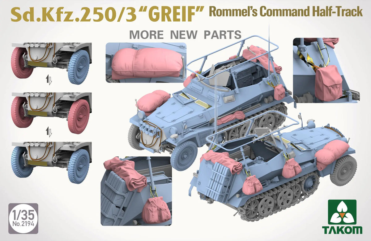 1/35 Sd.Kfz.250/3 Greif Rommel's Command Half-Track Model Kit