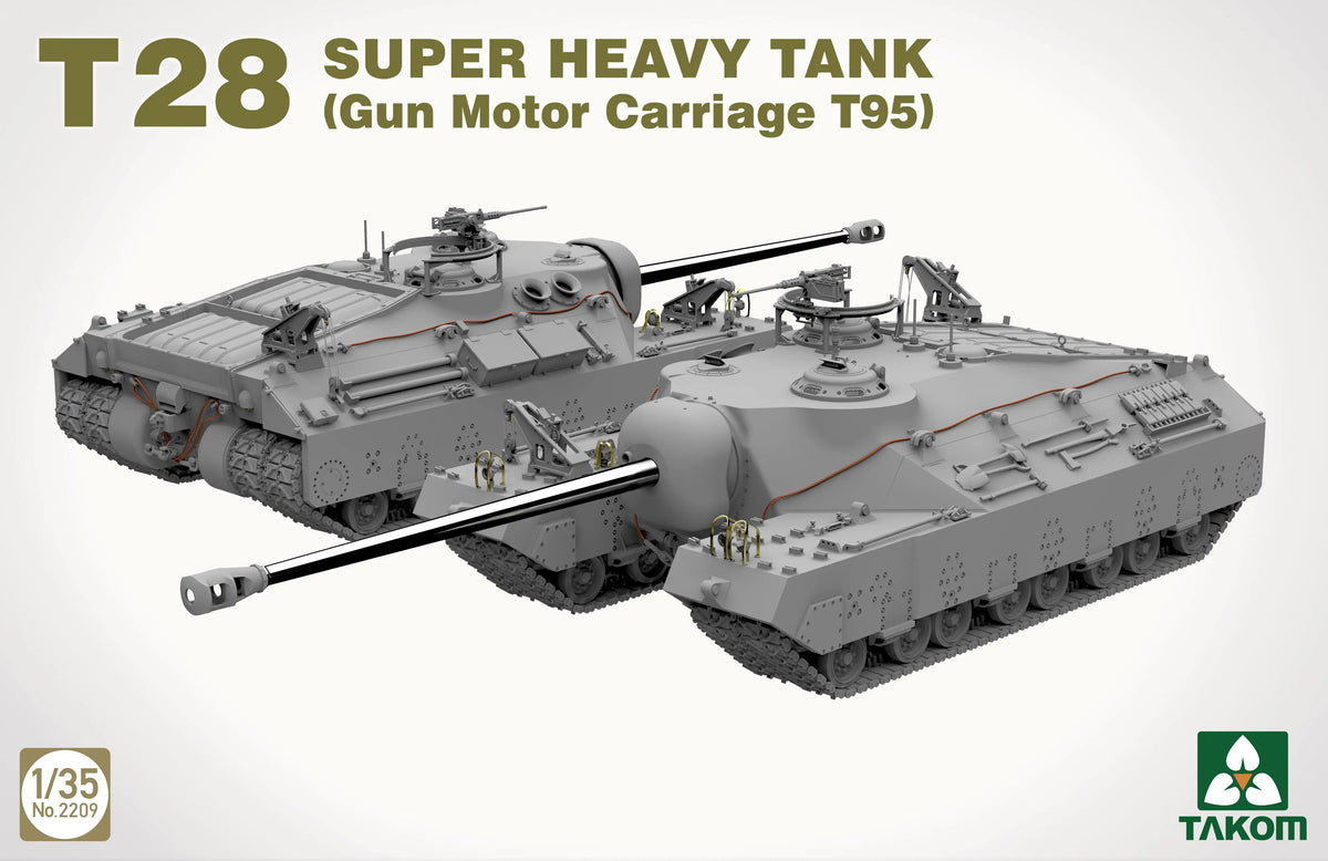 1/35 T28 Super Heavy Tank Gun Motor Carriage T95 Model Kit