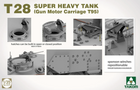 1/35 T28 Box T28 Super Heavy Tank & M28A1/A2 Super Assault Tank Model Kit