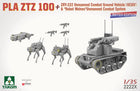 1/35 PLA ZTZ-100 & ZRY-222 Robot Wolves Unmanned Combat System Model Kit